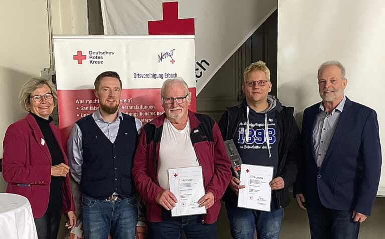 Ortsverein Erbach im Deutschen Roten Kreuz unverändert stark und aktiv